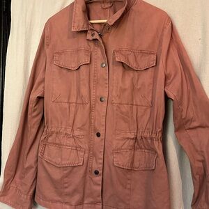 Women's Utility Jacket in Dusty Rose